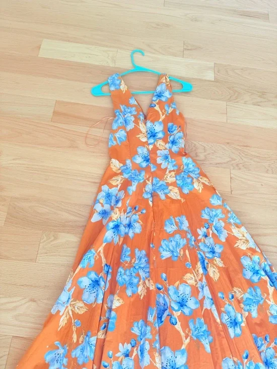 flying tomato RUSH WOVEN MIDI DRESS Small - Picture 8 of 9